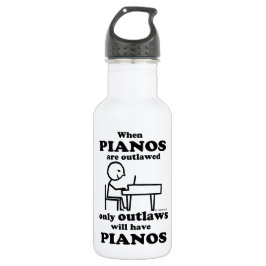 Botella De Agua Pianos prohibidos