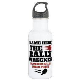 Botella De Agua Pickleball Custom Name The Rally Wrecker
