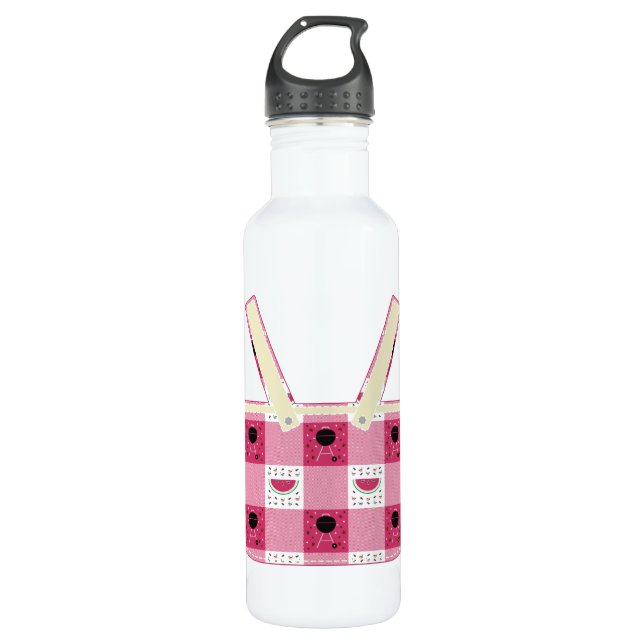Botella de agua picnic de verano (Anverso)