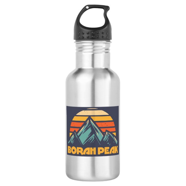 Botella De Agua Pico Borah Retro Turquesa (Anverso)