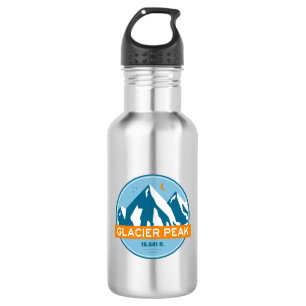 Botella De Agua Pico glaciar Washington Estrellas Luna