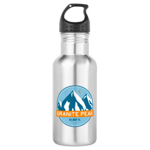 Botella De Agua Pico Granite Montana Estrellas Luna