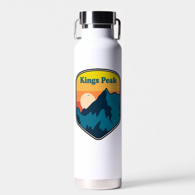 Botella De Agua Pico Kings Utah Amanecer (Delantero)