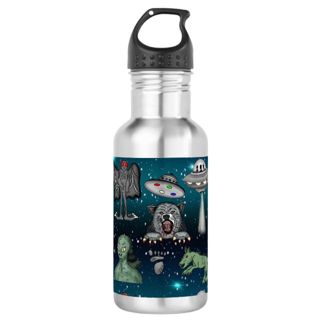 Botella De Agua Pie grande, OVNIs, Extranjeros, Mothman, Dogman, C (Anverso)