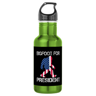 Botella De Agua Pie Grande Para El Presidente Funny Bigfoot