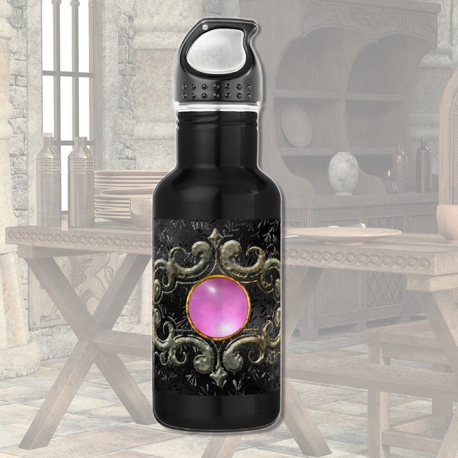 Botella De Agua Piedra medieval rosa (Subido por el creador)