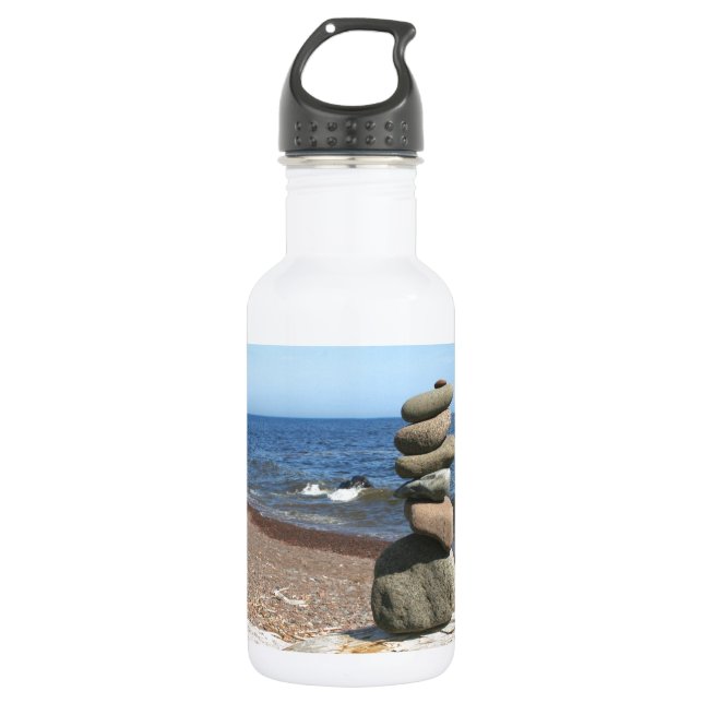 Botella De Agua Piedras de la meditación de Cairn (Anverso)