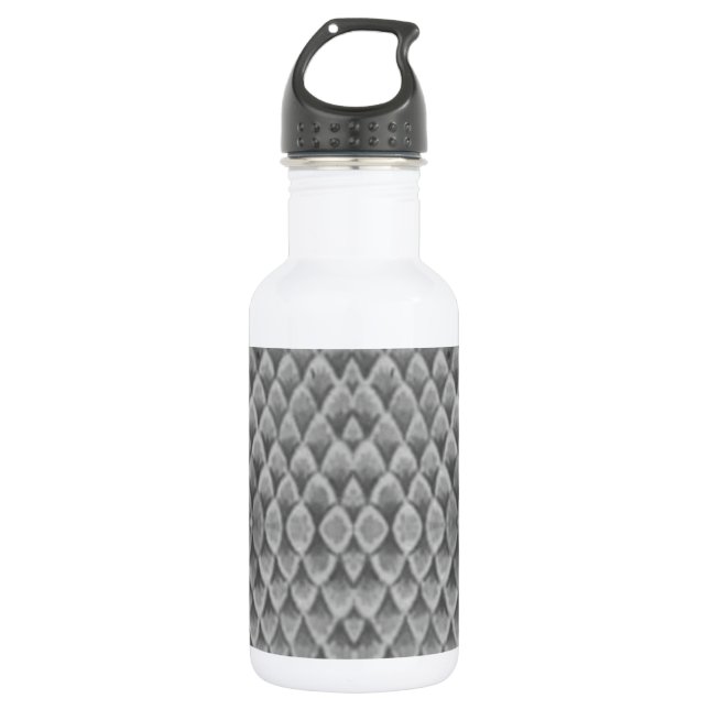 Botella De Agua Piel de serpiente gris (Anverso)