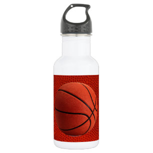 Botella De Agua Piel de textura más cercana al baloncesto