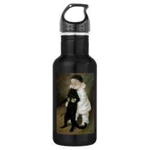 Botella De Agua Pierrot con gato, Alexandre Steinlen