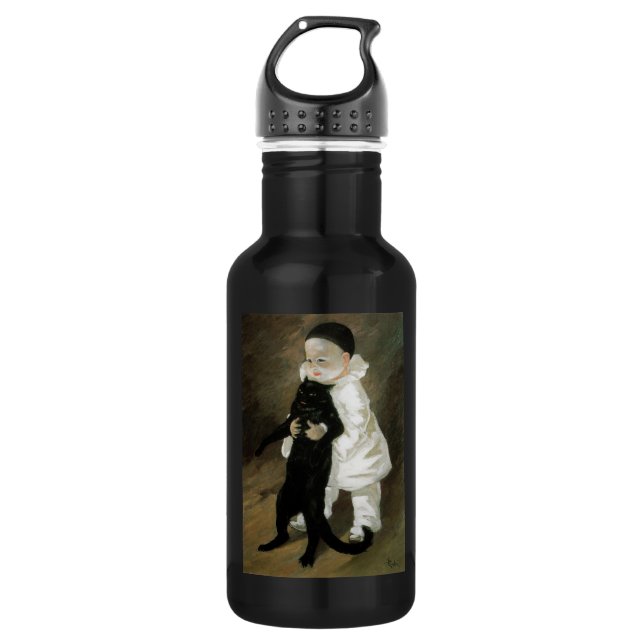 Botella De Agua Pierrot con gato, Alexandre Steinlen (Anverso)