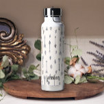 Botella De Agua Pies de flechas del Boho Pastel Añadir nombre<br><div class="desc">Botella de agua Boho.</div>