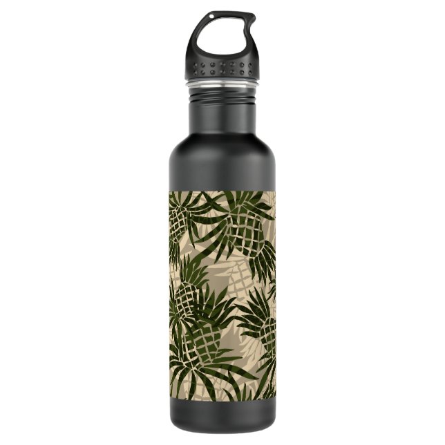 Botella De Agua Pineapple Camo Hawaiian (Anverso)