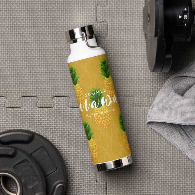 Botella De Agua Pineapple Mustard (Gimnasio)