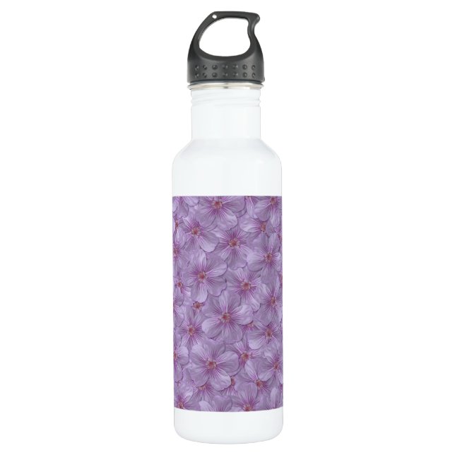 Botella De Agua Pineywoods Geranium Seamless Pattern (Anverso)