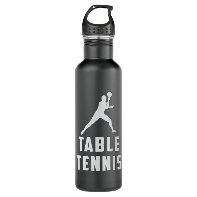 Botella De Agua Ping Pong Table Tennis Paddle Player Divertido reg (Anverso)