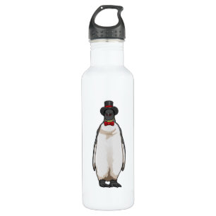 Botella De Agua Pingüino como Caballero con Gorra
