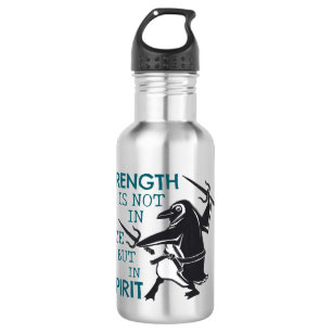Botella De Agua Pingüino Con Motivación Sai
