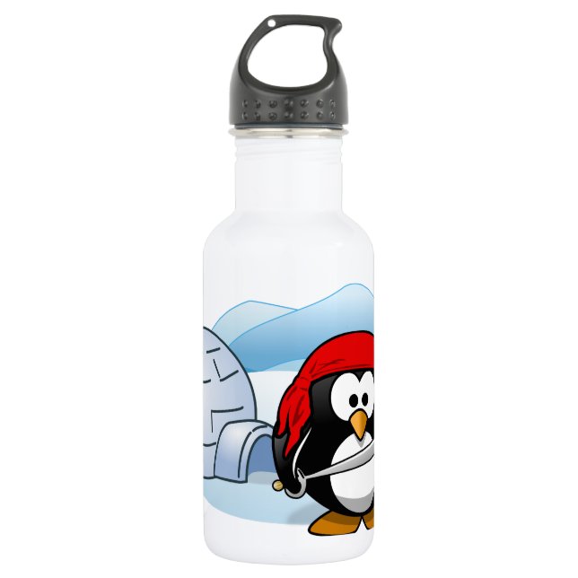 Botella De Agua Pingüino de Pitate Antártico (Anverso)