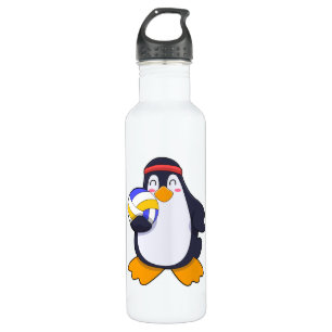 Botella De Agua Pingüino en deportes de voleibol