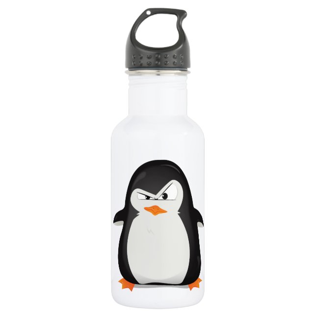 Botella De Agua Pingüino enojado (Anverso)