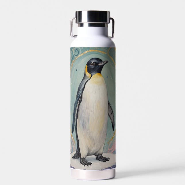 Botella De Agua Pingüino Magico Pastel (Delantero)