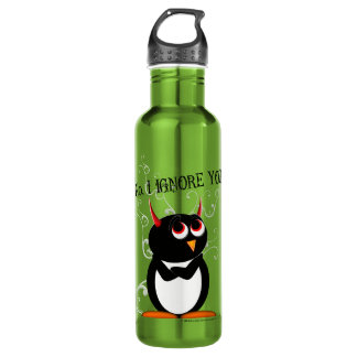 Botella De Agua Pingüino malvado sarcástico