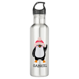 Botella De Agua Pingüino Navidades burdos y personalizados en Gorr