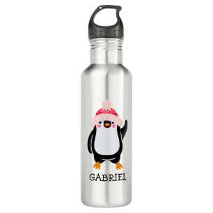 Botella De Agua Pingüino Navidades burdos y personalizados en Gorr