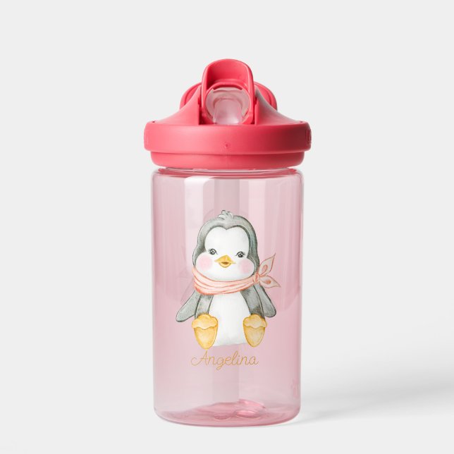 Botella De Agua Pingüino Personalizado (Delante)