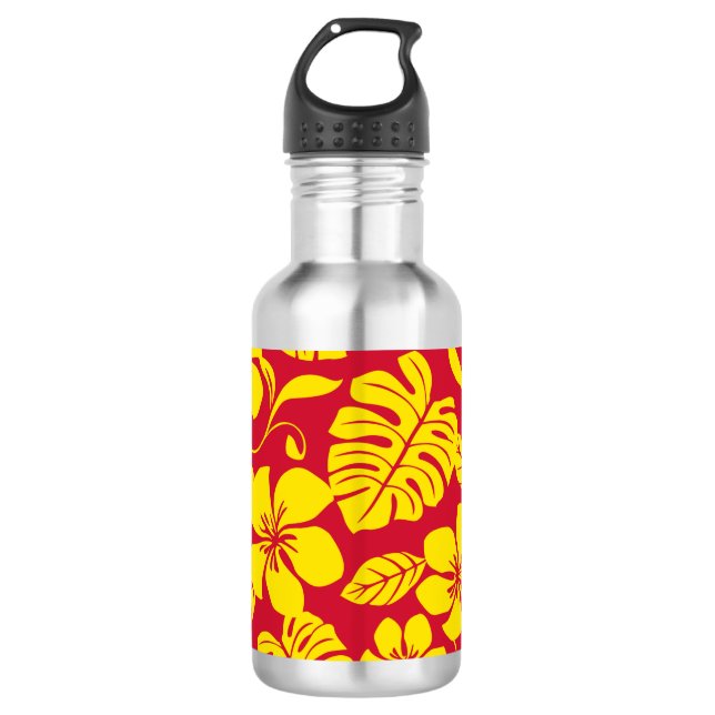 BOTELLA DE AGUA PINK BIKINI (ROJO/ORO) (Anverso)