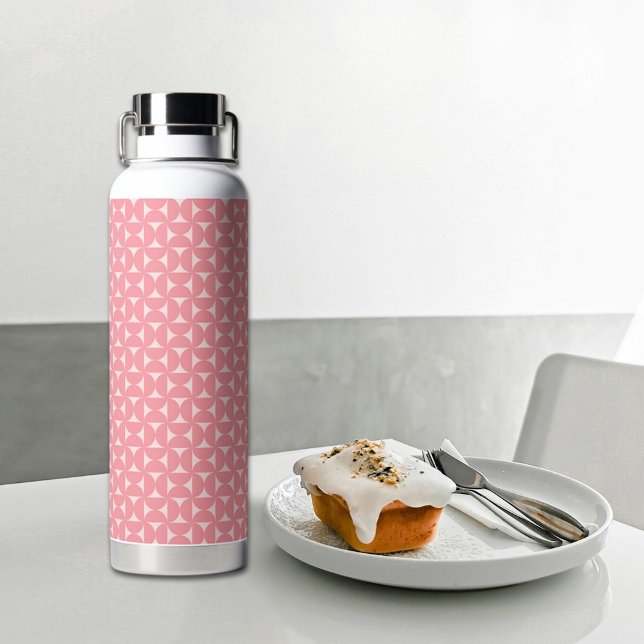 Botella De Agua Pink Bow Tie Pattern Water Bottle (Subido por el creador)