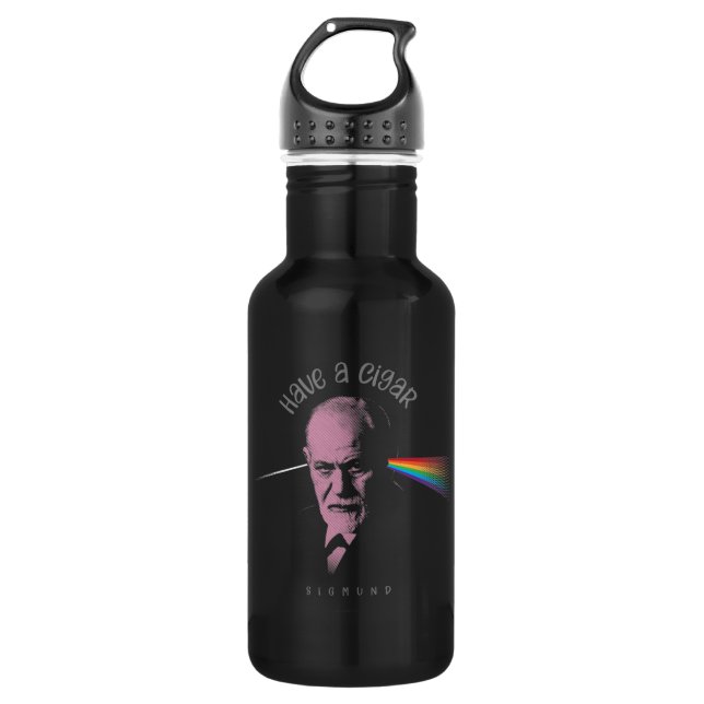 Botella De Agua Pink Freud (Toma Un Cigar) (Anverso)