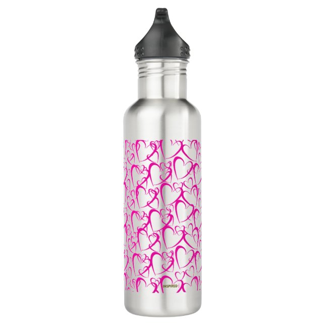Botella De Agua Pink Hearts Water Bottle (Derecha)