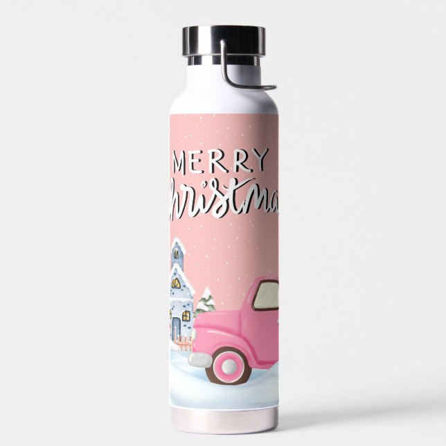 Botella De Agua Pink Merry Christmas (Izquierdo)