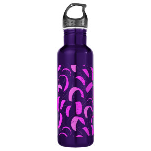 Botella De Agua Pink Purple Kite Surfing Print Kiteboarder