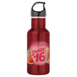 Botella De Agua Pink Sweet Sixteen Water Bottle