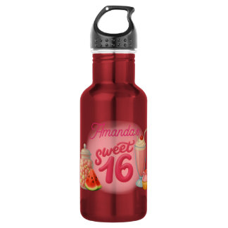 Botella De Agua Pink Sweet Sixteen Water Bottle