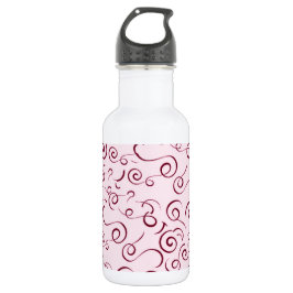 Botella De Agua Pink Swirls