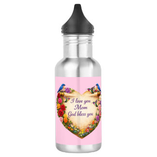 Botella De Agua Pink Water Bottle Christian Mother’s Day Gift