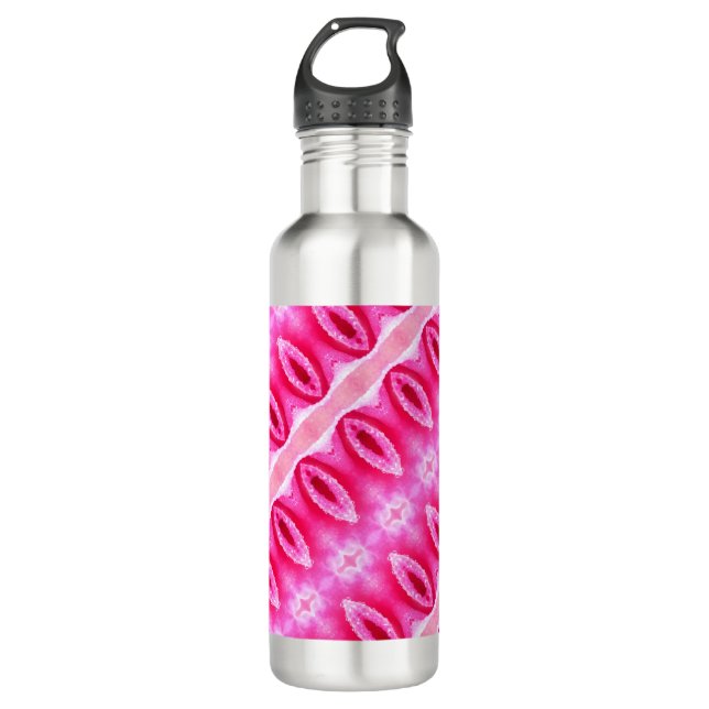 Botella De Agua Pinkey Rosa Ikat 6 (Anverso)