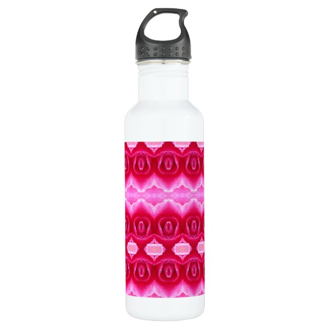 Botella De Agua Pinkey Rosa Ikat 7 (Anverso)