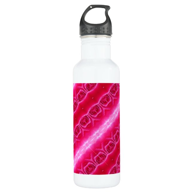 Botella De Agua Pinkey Rosa Ikat 8 (Anverso)