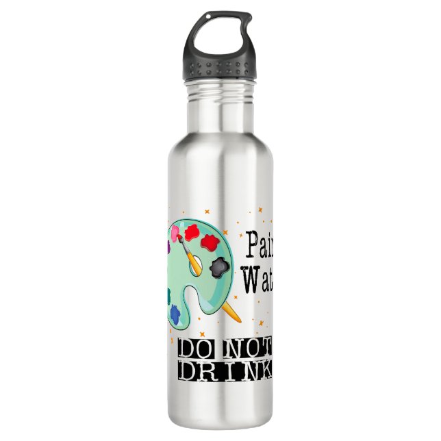 Botella De Agua Pintar agua no beber (Anverso)
