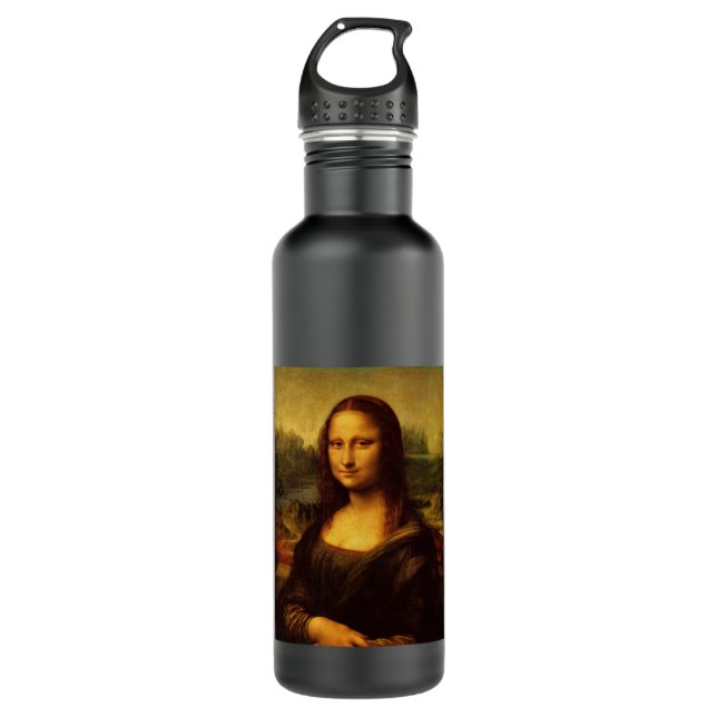 Botella De Agua Pintura Bella Artes Leonardo Da Vinci Mona Lisa (Anverso)