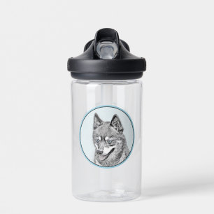 Botella De Agua Pintura de Alaskan Klee Kai - Arte de perro origin