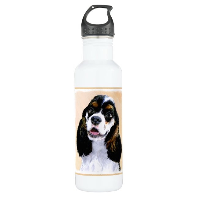 Botella De Agua Pintura de Cocker Spaniel (Parti) - Arte Perro Ori (Anverso)