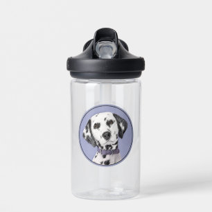 Botella De Agua Pintura de dálmata - Arte de perro original lindo