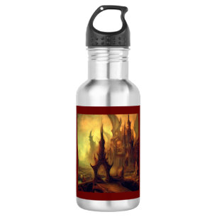 Botella De Agua Pintura de fantasía 10 - Templo del Mal