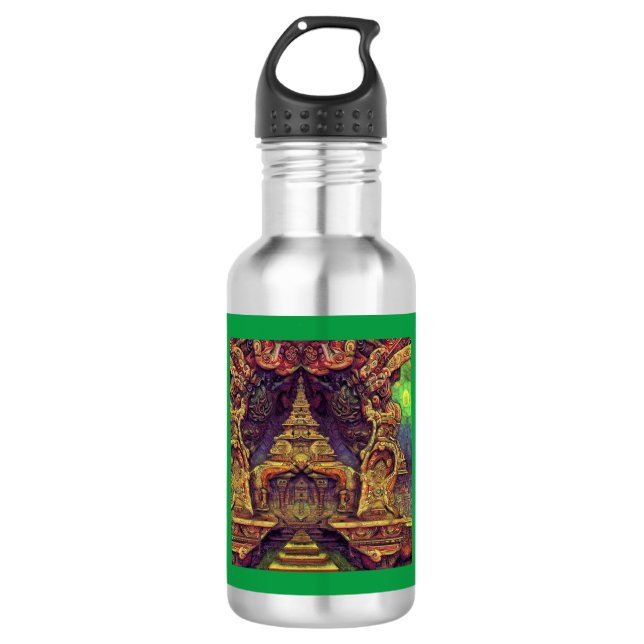 Botella De Agua Pintura de fantasía 1 - Templo (Anverso)